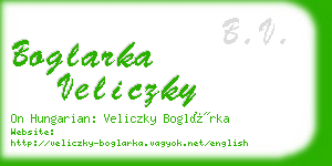 boglarka veliczky business card